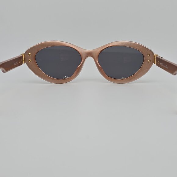 Christian Dior 2905 10 Crystal Burnt Orange Gold Frame Grey Lens Sunglasses 53mm main image 12